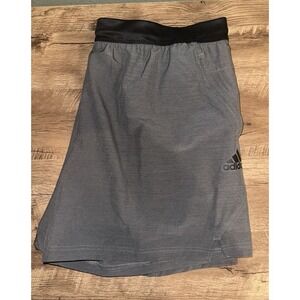 Adidas Gym Shorts Mens Axis Woven 9 Inch Training Grey Four XXL